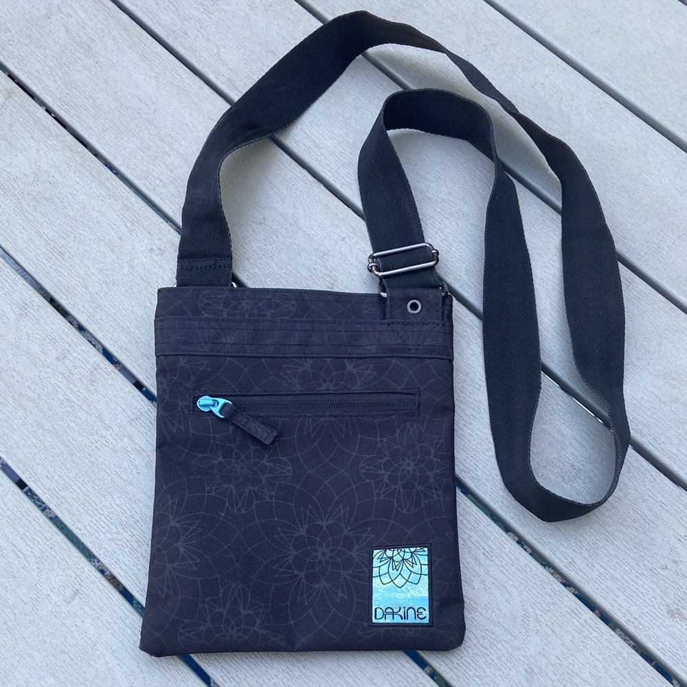 Dakine Black Crossbody Bag with Floral Accent